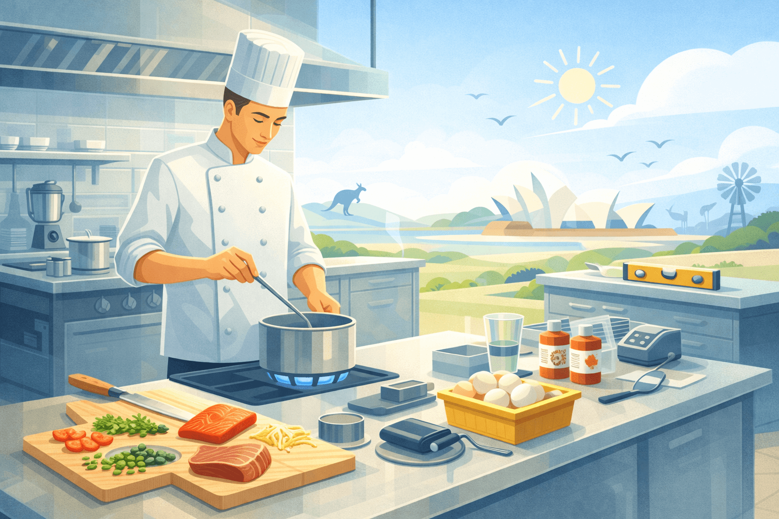 Chương trình đào tạo ngành nấu ăn thương mại tại Úc